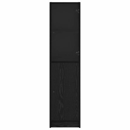 Skåp Svart Ek 35 x 37 x 142 cm Konstruerat trä