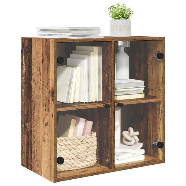 Väggskåp 68 x 37 x 68,5 cm Konstruerat trä Gammalt trä