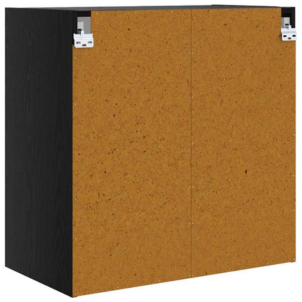 Väggskåp 68 x 37 x 68,5 cm Konstruerat trä Svart Ek