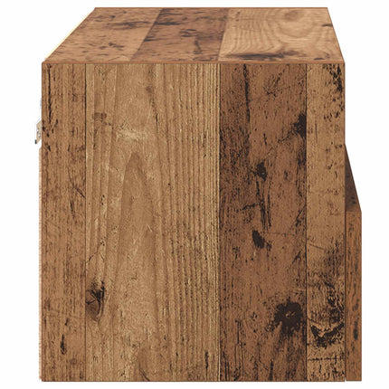 TV-väggskåp 2 pcs Gammalt trä 60 x 30 x 30 cm Konstruerat trä