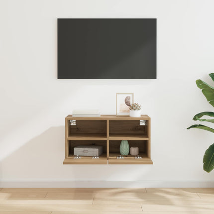 TV Vägghylla Artisan Ek 60 x 30 x 30 cm Konstruerat trä