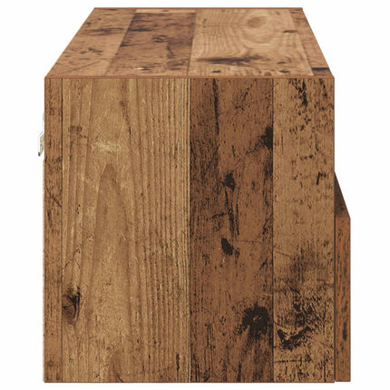 TV Vägghylla Gammalt trä 80 x 30 x 30 cm Konstruerat trä