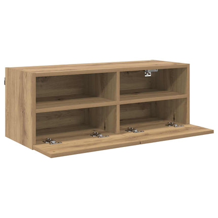 TV-väggskåp 2 pcs Artisan Ek 80 x 30 x 30 cm Konstruerat trä