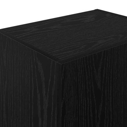 TV Vägghylla Svart Ek 40,5 x 30 x 102 cm Konstruerat trä
