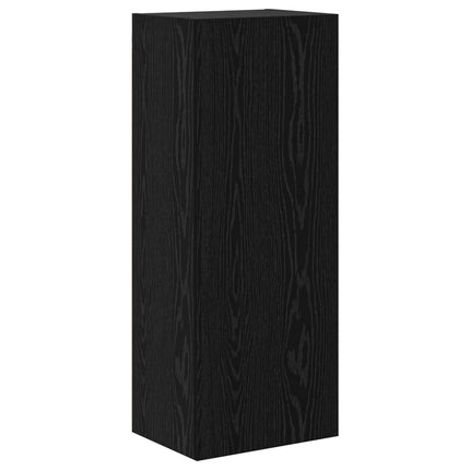 TV Vägghylla Svart Ek 40,5 x 30 x 102 cm Konstruerat trä