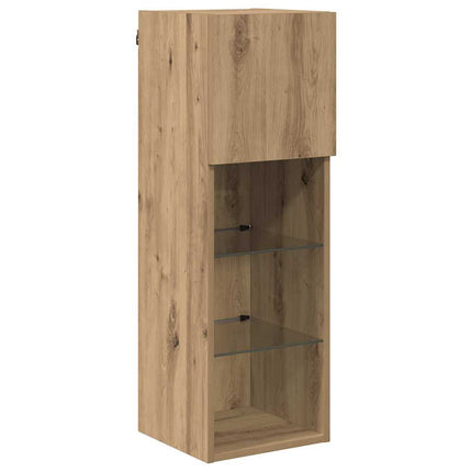 Väggmonterade TV-skåp 2 pcs Artisan Ek 30,5 x 30 x 90 cm