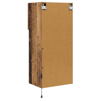 Väggmonterade TV-skåp 2 pcs Gammalt trä 40,5 x 30 x 90 cm