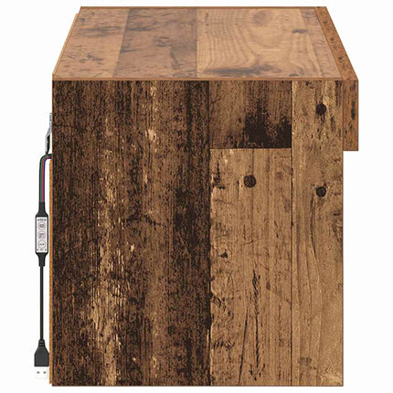 TV-bänkset 60 x 30 x 30 cm Gammalt trä Konstruerat trä