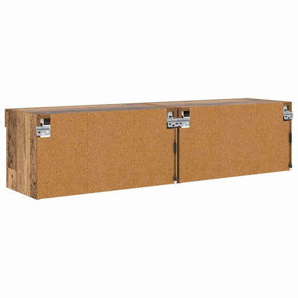 TV-bänkset 2 pcs Gammalt trä 60 x 30 x 30 cm Konstruerat trä