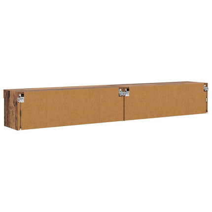 TV-bänkset 2 pcs Gammalt trä 100 x 30 x 30 cm Konstruerat trä