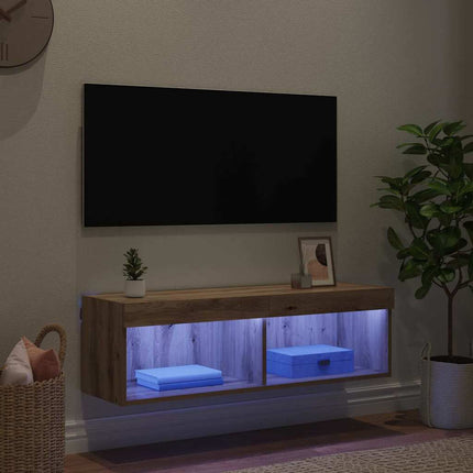 TV Vägghylla Artisan Ek 100 x 30 x 30 cm Konstruerat trä