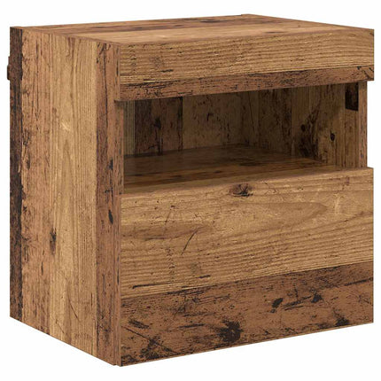TV Vägghylla Gammalt trä 40 x 30 x 40 cm Konstruerat trä