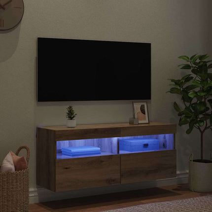 TV Vägghylla Artisan Ek 100 x 30 x 40 cm Konstruerat trä