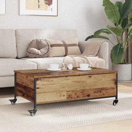 Kaffeebord Gammalt trä 91 x 55 x 32 cm Konstruerat trä