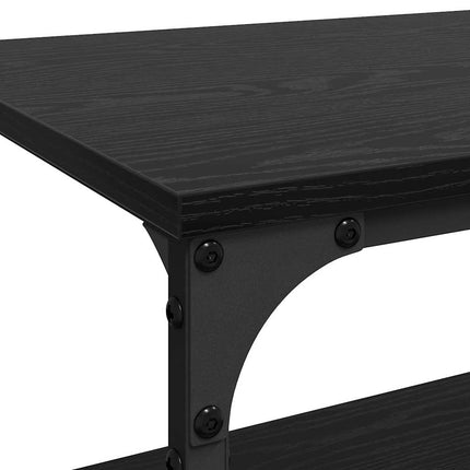 Köksvagn Svart Ek 60 x 41 x 76 cm Konstruerat trä