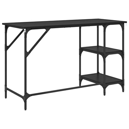Skrivbord Svart Ek 120 x 50 x 75 cm Konstruerat trä
