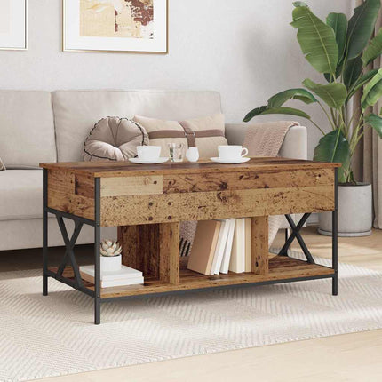 Kaffeebord Gammalt trä 100 x 55 x 48.5 cm Konstruerat trä