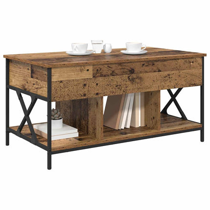Kaffeebord Gammalt trä 100 x 55 x 48.5 cm Konstruerat trä