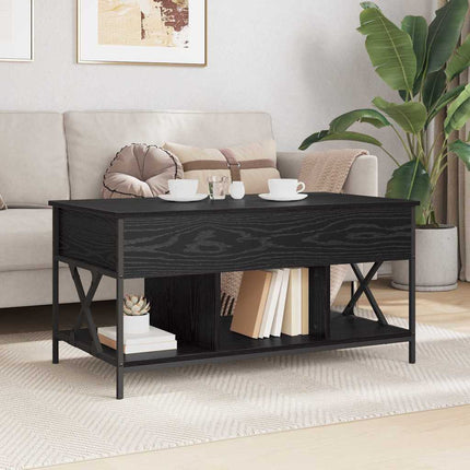 Kaffeebord Svart Ek 100 x 55 x 48.5 cm Konstruerat trä