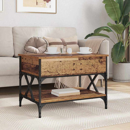 Kaffeebord Gammalt trä 70x50x50cm Konstruerat trä