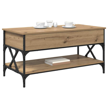 Kaffeebord Artisan Ek 100 x 50 x 50 cm Konstruerat trä
