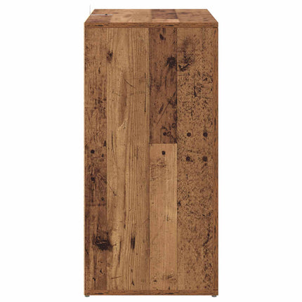 Sideboard med låda Gammalt trä 59 x 39 x 80 cm Konstruerat trä