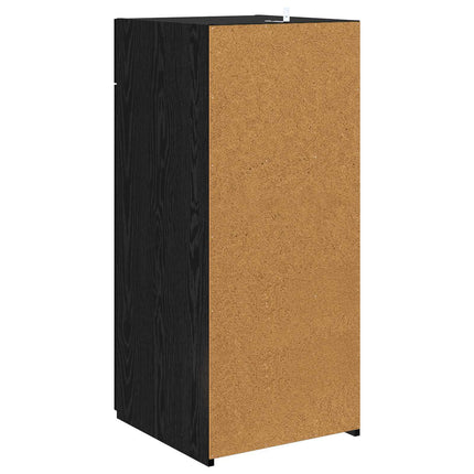 Förvaringsskåp Svart Ek 40 x 42,5 x 93 cm Konstruerat trä