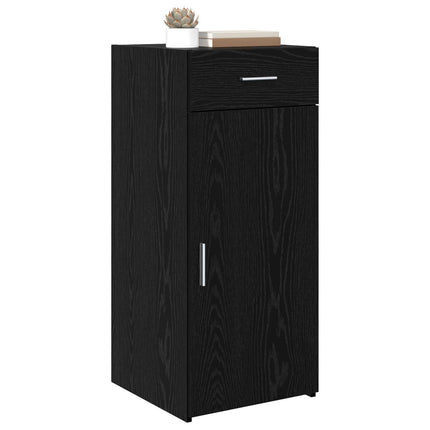 Förvaringsskåp Svart Ek 40 x 42,5 x 93 cm Konstruerat trä
