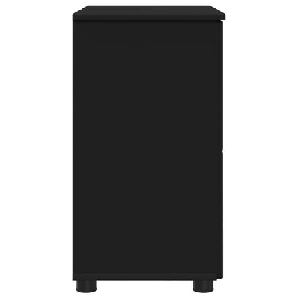 Badrumsskåp Svart 61 x 35 x 64 cm Konstruerat trä, Metall