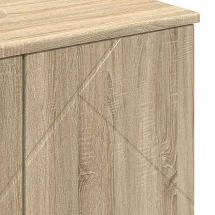 Badrumsskåp Sonoma-ek 61 x 35 x 64 cm Konstruerat trä & Metall
