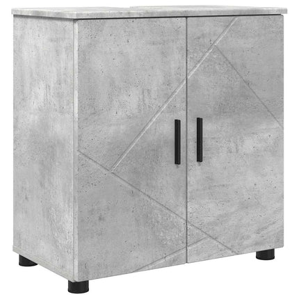 Badrumsskåp Betonggrå 61 x 35 x 64 cm Konstruerat trä & Metall