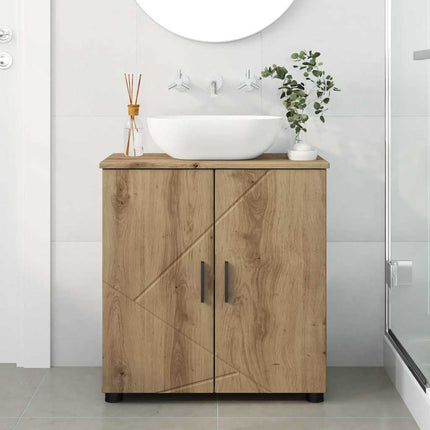 Badrumsskåp Artisan Ek 61 x 35 x 64 cm Konstruerat trä & Metall