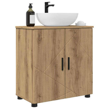 Badrumsskåp Artisan Ek 61 x 35 x 64 cm Konstruerat trä & Metall