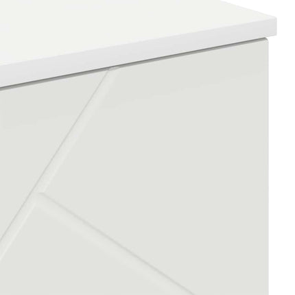 Badrumsskåp Vit 60 x 35 x 80 cm Konstruerat trä & Metall