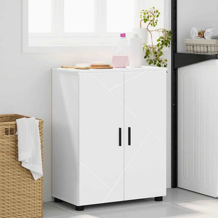 Badrumsskåp Vit 60 x 35 x 80 cm Konstruerat trä & Metall
