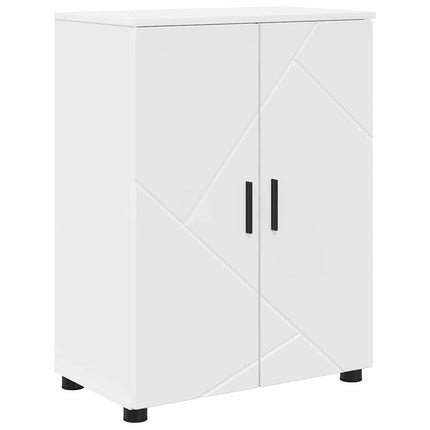 Badrumsskåp Vit 60 x 35 x 80 cm Konstruerat trä & Metall