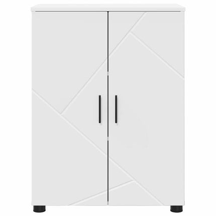 Badrumsskåp Vit 60 x 35 x 80 cm Konstruerat trä & Metall