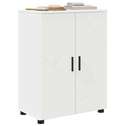 Badrumsskåp Vit 60 x 35 x 80 cm Konstruerat trä & Metall