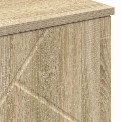 Badrumsskåp Sonoma-ek 60 x 35 x 80 cm Konstruerat trä & Metall