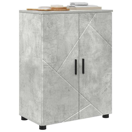 Badrumsskåp Betonggrå 60 x 35 x 80 cm Konstruerat trä, Metall