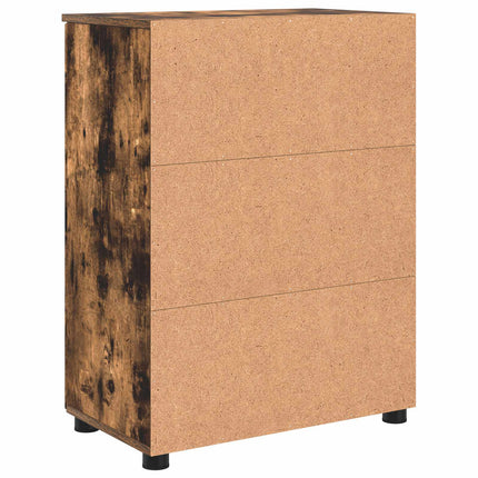Badrumsskåp Rökt ek 60 x 35 x 80 cm Konstruerat trä, Metall