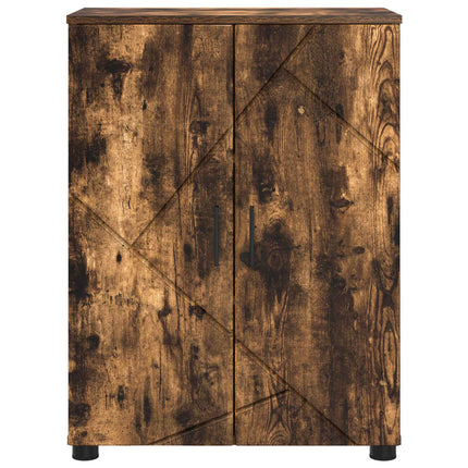 Badrumsskåp Rökt ek 60 x 35 x 80 cm Konstruerat trä, Metall