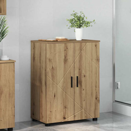 Badrumsskåp Artisan Ek 60 x 35 x 80 cm Konstruerat trä & Metall
