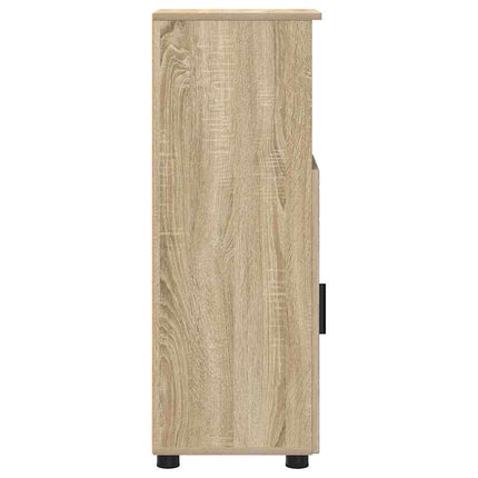 Badrumsskåp Sonoma-ek 30 x 35 x 95 cm Konstruerat trä & Metall