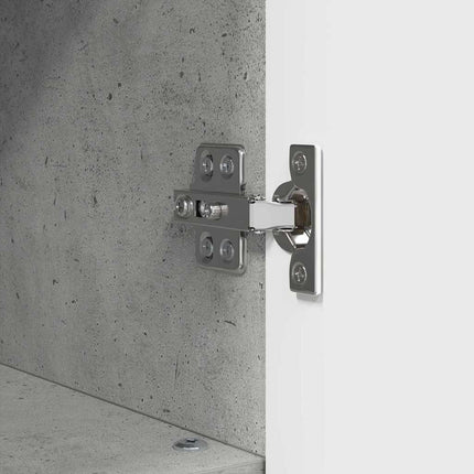 Badrumsskåp Betonggrå 30 x 35 x 95 cm Konstruerat trä, Metall