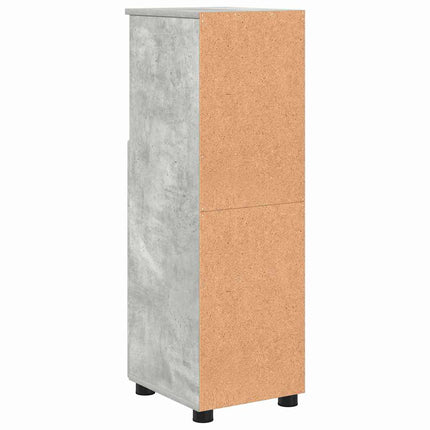 Badrumsskåp Betonggrå 30 x 35 x 95 cm Konstruerat trä, Metall