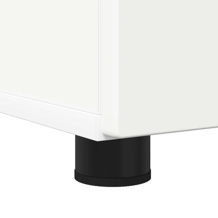 Badrumsskåp Vit 30 x 35 x 80 cm Konstruerat trä, Metall