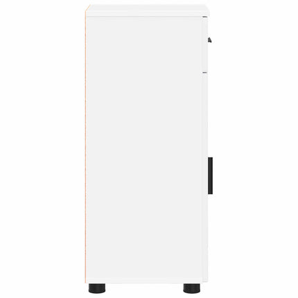 Badrumsskåp Vit 30 x 35 x 80 cm Konstruerat trä, Metall