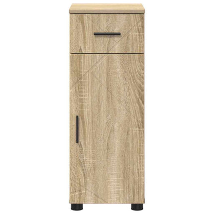 Badrumsskåp Sonoma-ek 30 x 35 x 80 cm Konstruerat trä & Metall
