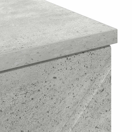 Badrumsskåp Betonggrå 30 x 35 x 80 cm Konstruerat trä & Metall